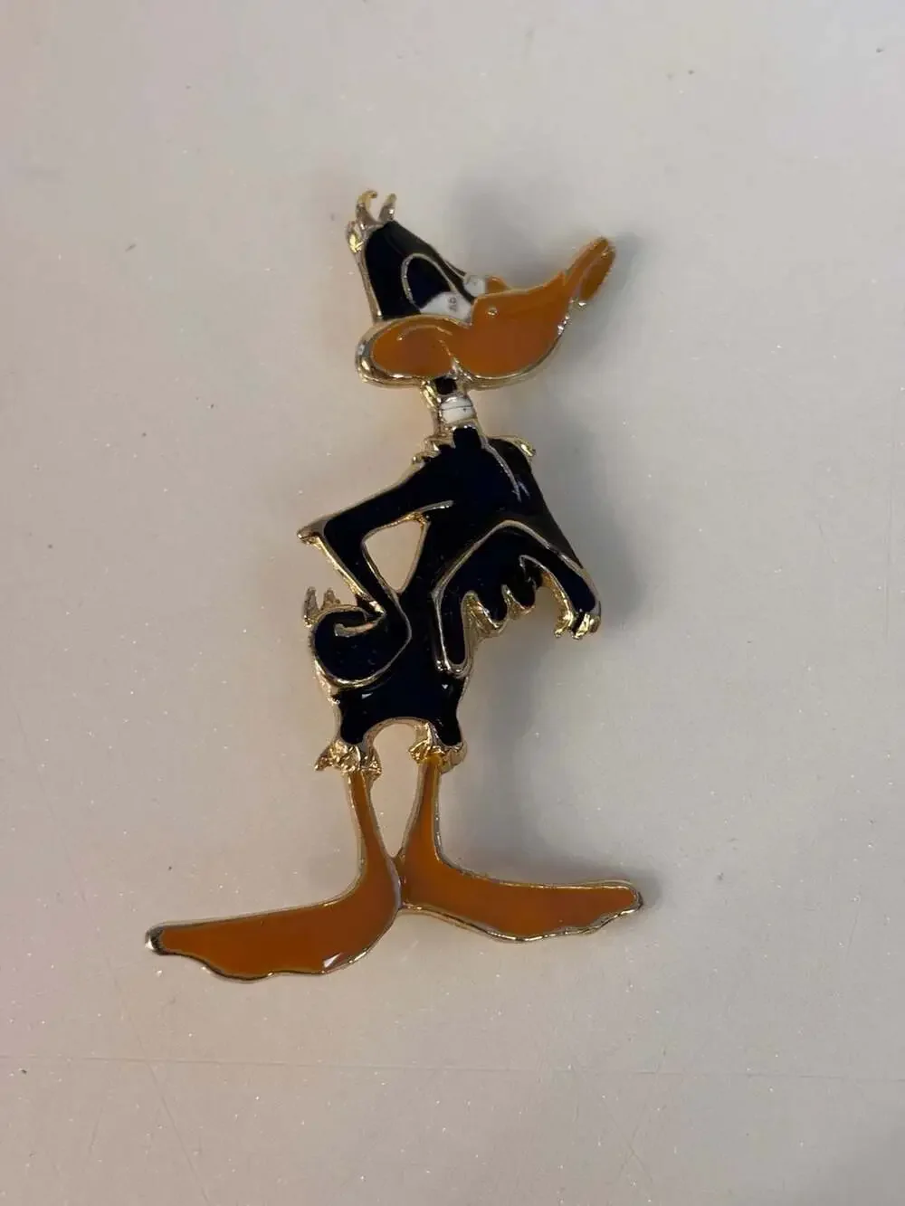 Vintage 1993 Warner Bros Daffy Duck Enamel Brooch by Starline